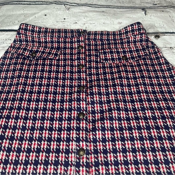 Modcloth  Houndstooth Mini Skirt Size M - Picture 7 of 10